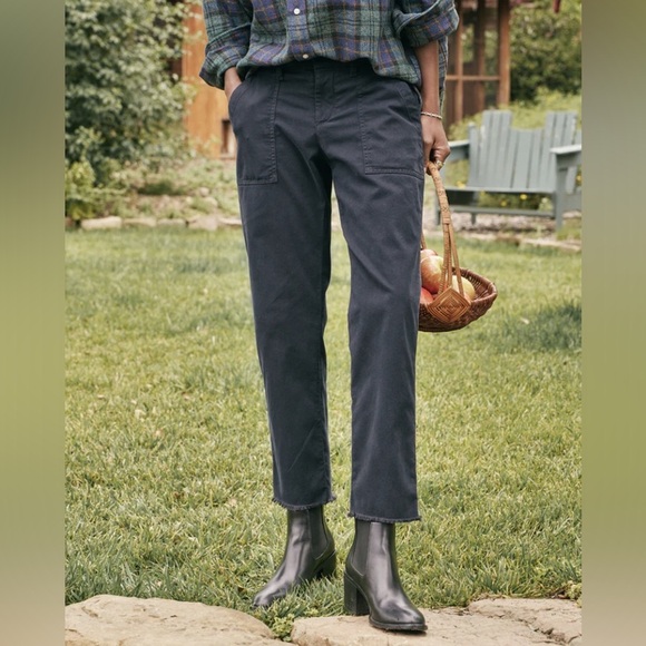 FRANK & EILEEN
Blackrock Utility Pant In Washed Black - Picture 1 of 10